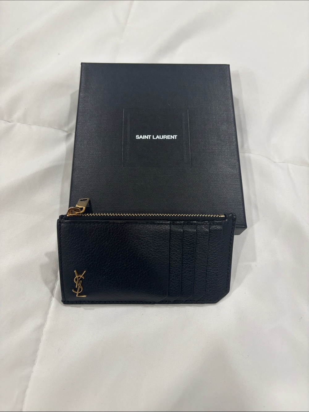 YSL black cardholder